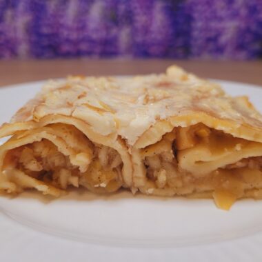 gratinirane jabolčne palačinke