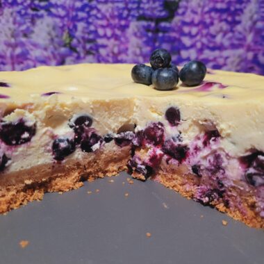 borovničev cheesecake