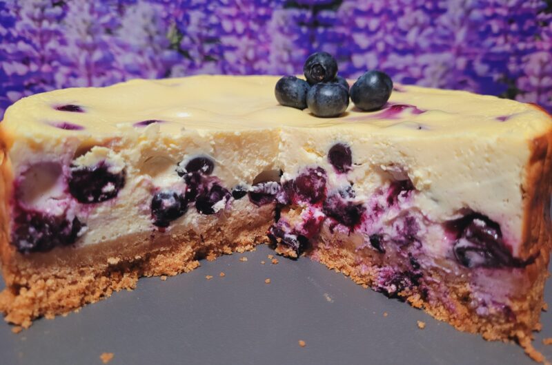 Borovničev cheesecake 1 borovničev cheesecake