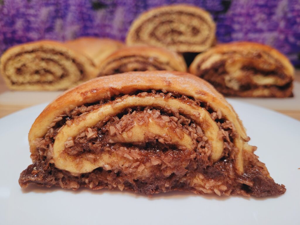 kokosova potička s čokolado
