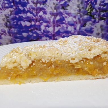 jabolcno breskova pita s pudingom