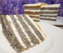 Makova torta s skutno kremo in marelično marmelado