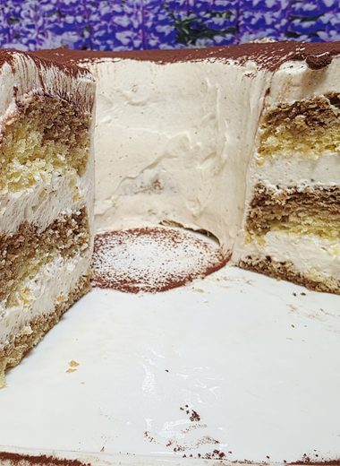 tiramisu torta v obliki sarklja